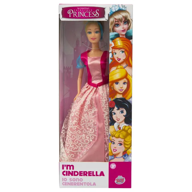 Grandi Giochi Princess Cinderella Doll 30CM (GG03002E) Age- 3 Years & Above 