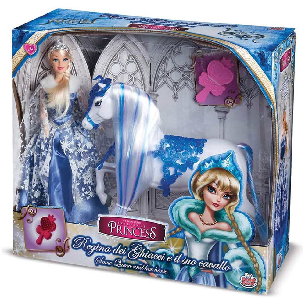 Grandi Giochi Princess Snow Queen and her Horse (GG03025E) Age- 3 Years & Above