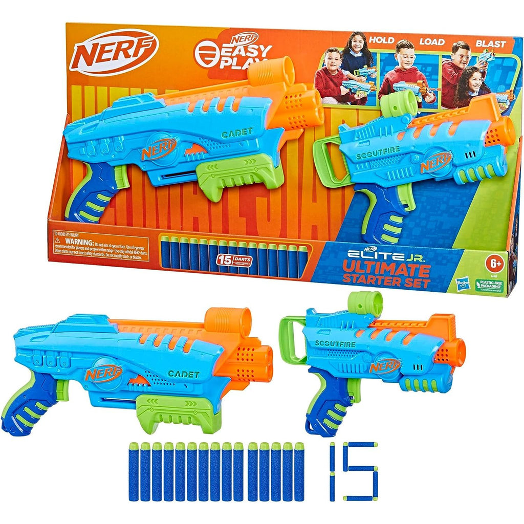 Hasbro Nerf Elite Junior Ultimate Blaster Starter Set Multicolor Age- 3 Years & Above