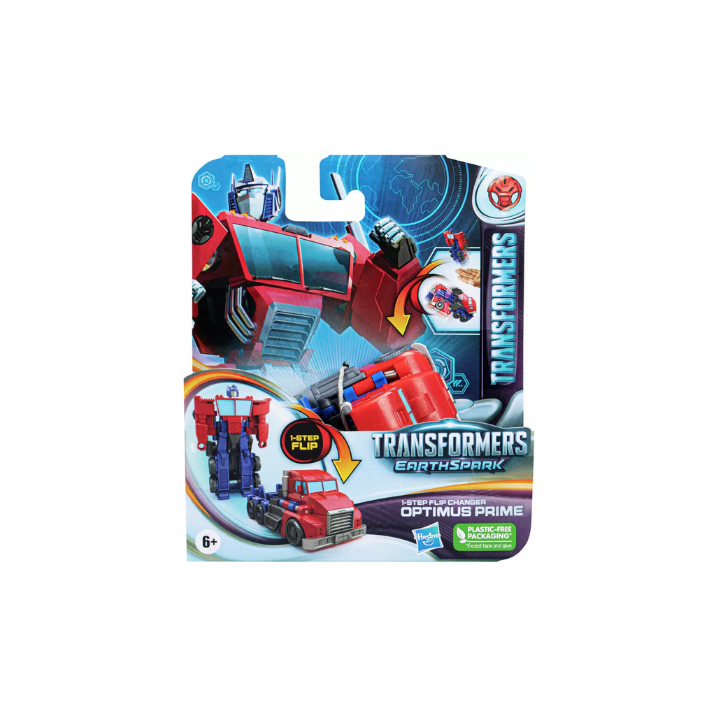 Hasbro Transformers Earthspark 1 Step Flip Changer Optimus Prime Figure Age- 4 Years & Above
