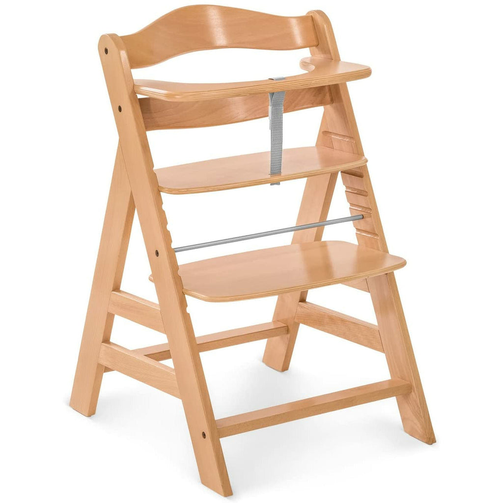 Hauck Alpha+ Wooden Highchair Natural Age-6 Months & Above