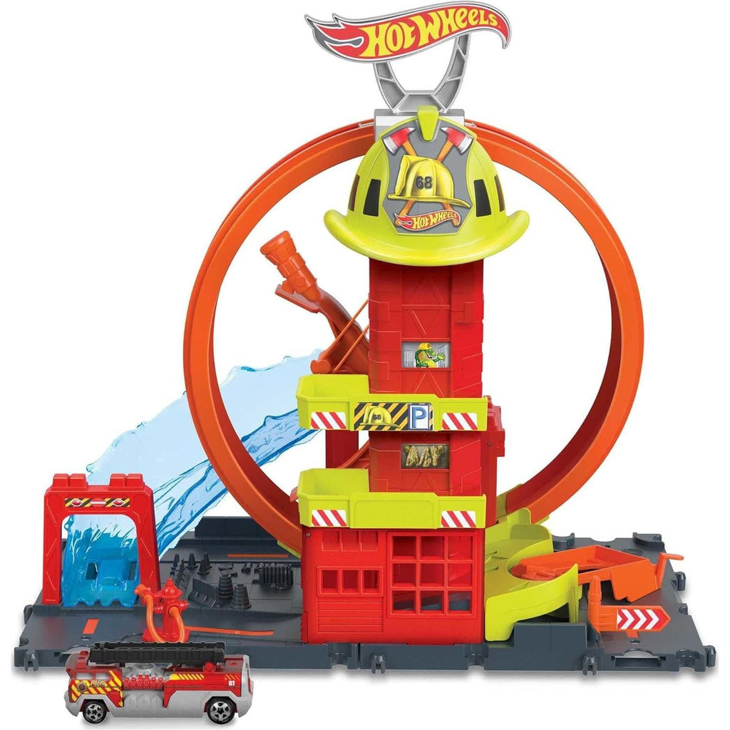 Hot Wheels City Fire Station Hkx41 Age- 4 Years & Above