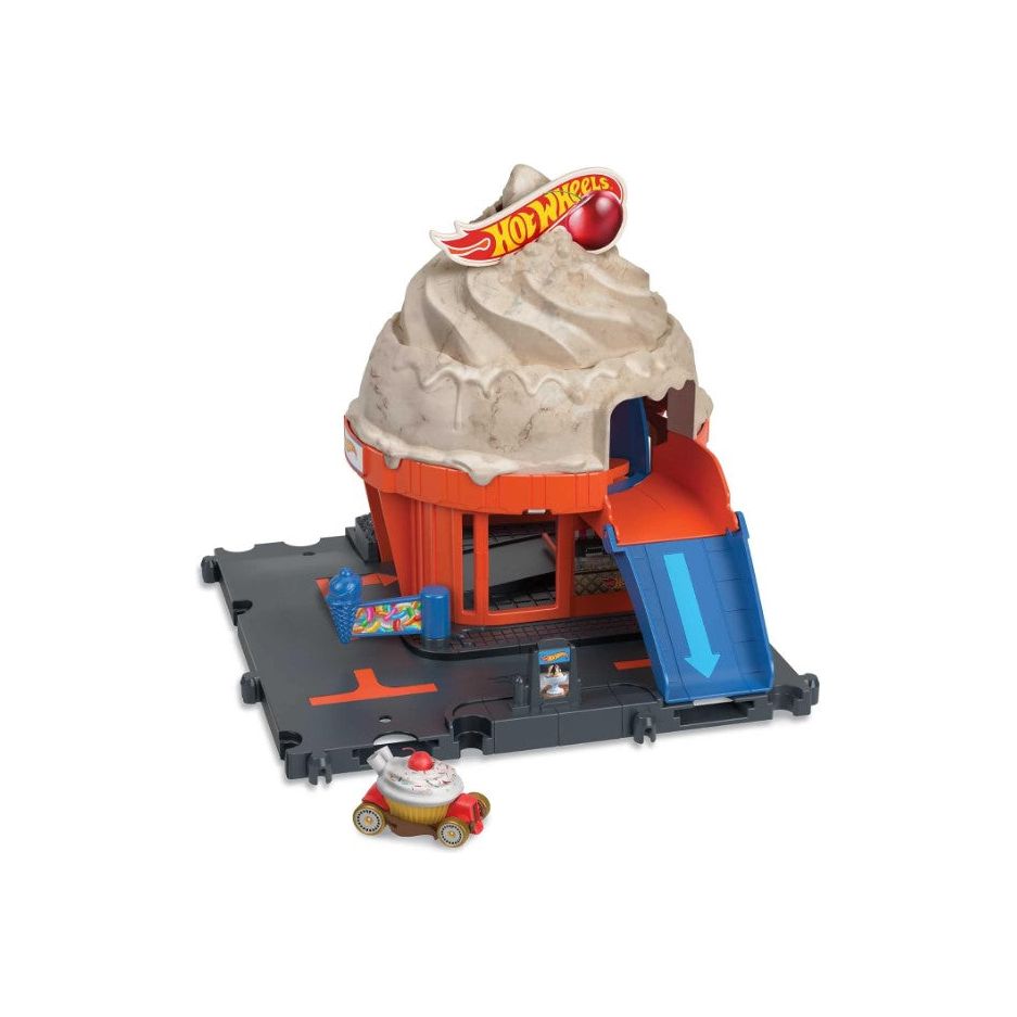 Hot Wheels City Themed Pack Hdr24 - Icecream Swirl Age- 4 Years & Above