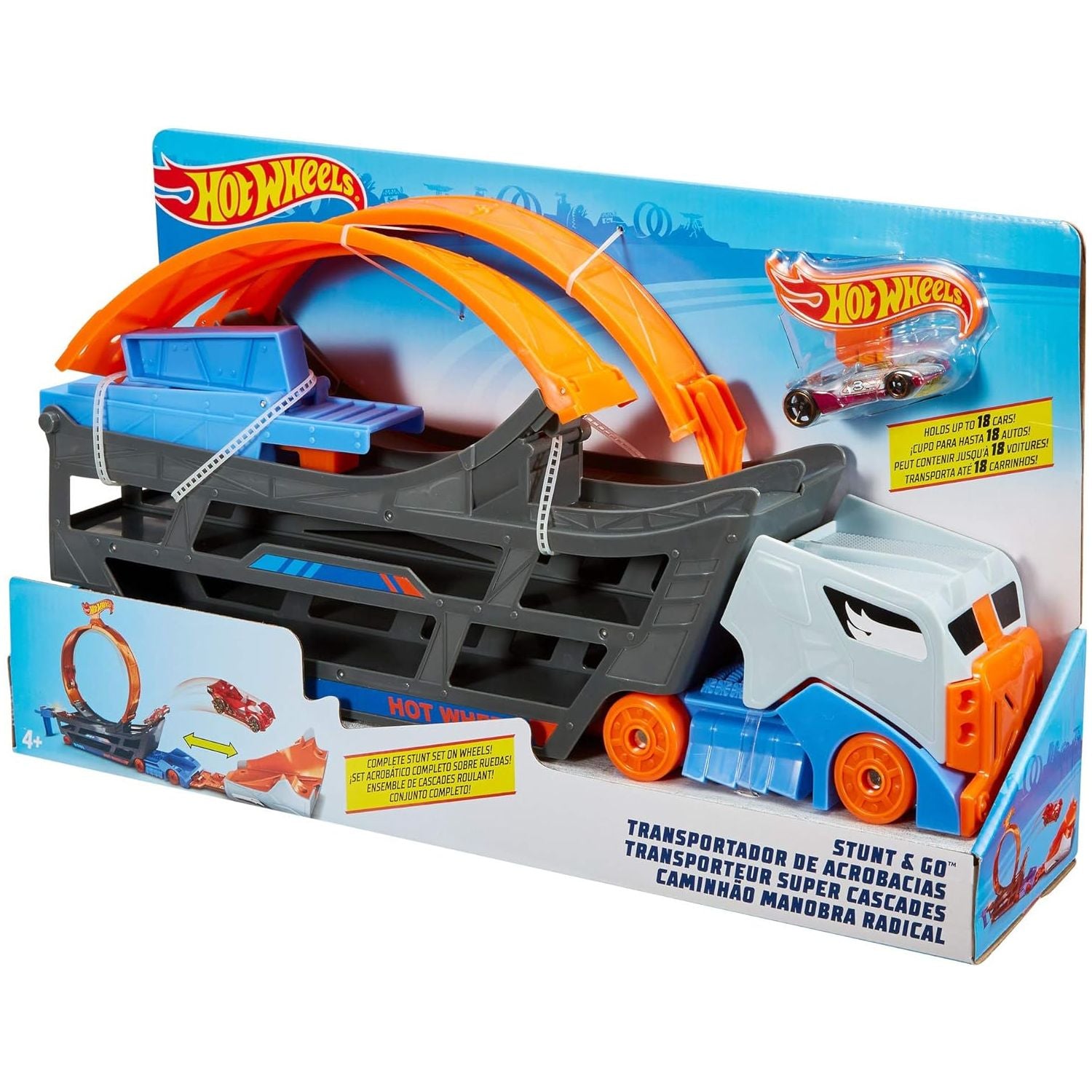 Hot Wheels Classic Stunt Round Track Set of 3 Fwm85 Fwm86 Age 4 Years Above Peekaboo