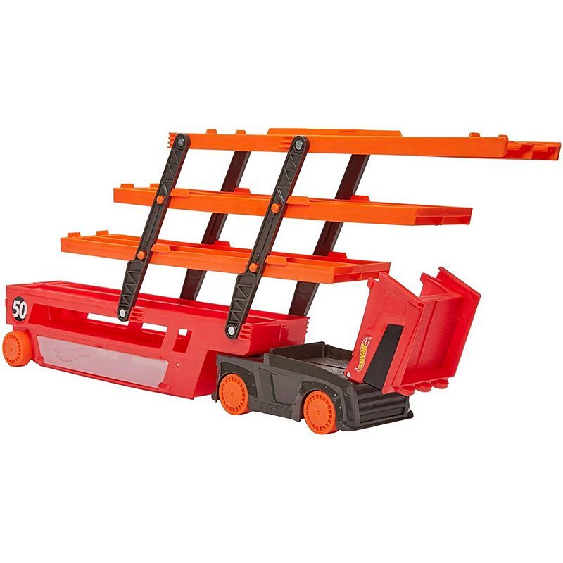 Hot Wheels Mega Hauler Vehicle with 6 Expandable Levels Multicolor Age- 4 Years & Above
