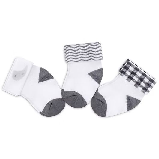 Infancie  Baby 3-Pack Socks Grey/White IT3931