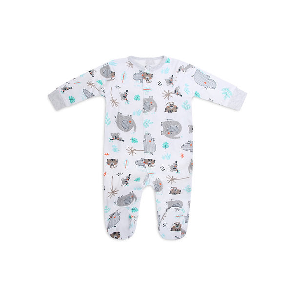 Infancie Cute Baby Footed Rompers Pack of 2 Multicolor IT11054