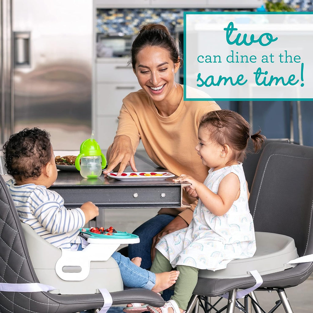 Infantino Grow-With-Me 4-in-1 Feeding Booster Seat Orange Age- 6 Months & Above (Holds upto 30 kg)
