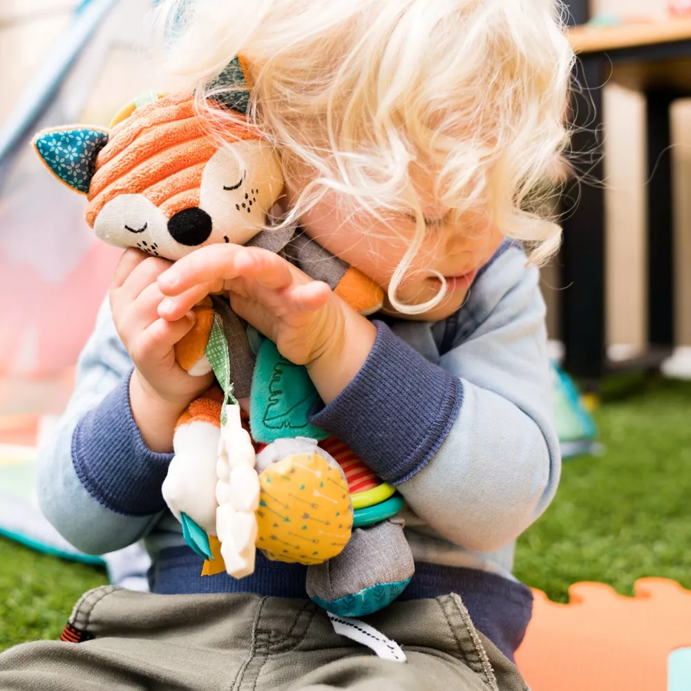 Infantino Playtime Fox Pal Orange/White Age- Newborn & Above