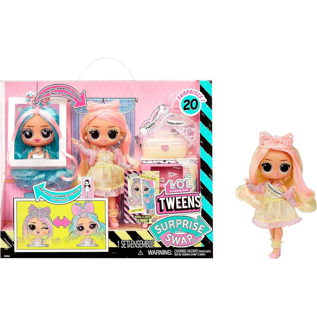 L.O.L. Surprise! Tweens Surprise Swap Braids-2-Waves Winnie Fashion Doll with 20+ Surprises Multicolor Age- 3 Years & Above