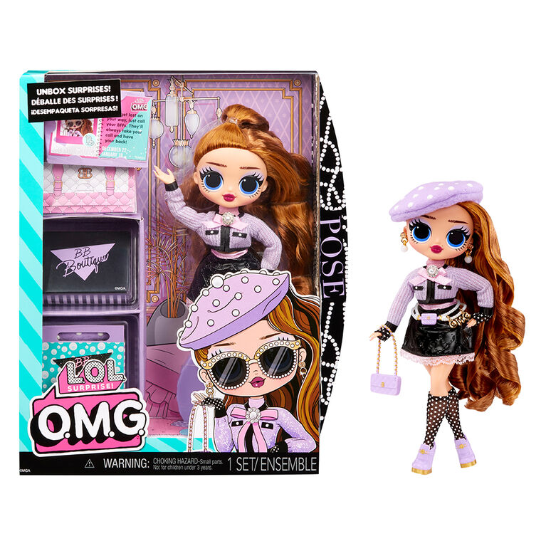LOL Surprise OMG Pose Fashion Doll with Multiple Surprises Multicolor Age 3 Years Above Peekaboo