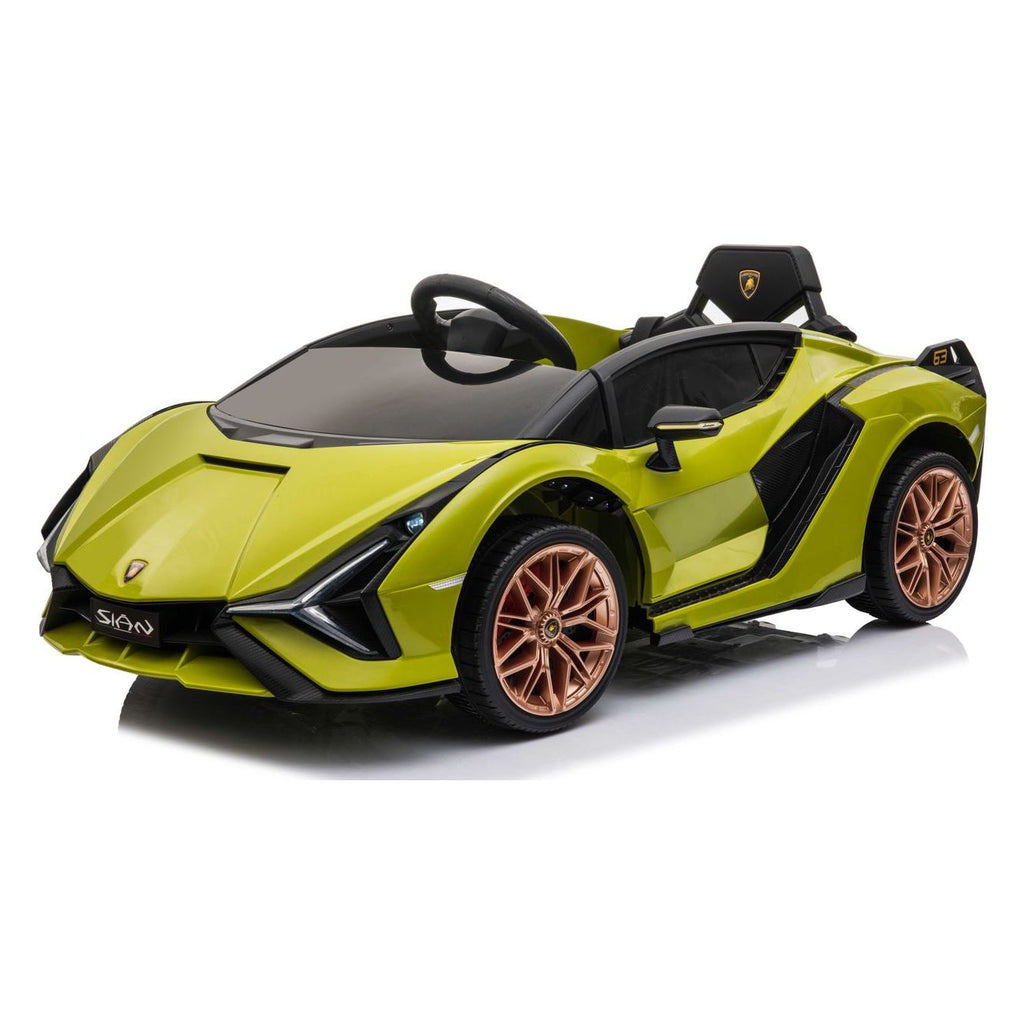 Lamborghini SIAN 12V Electric Car Ride On Toy Green Age- 3 Years & Above
