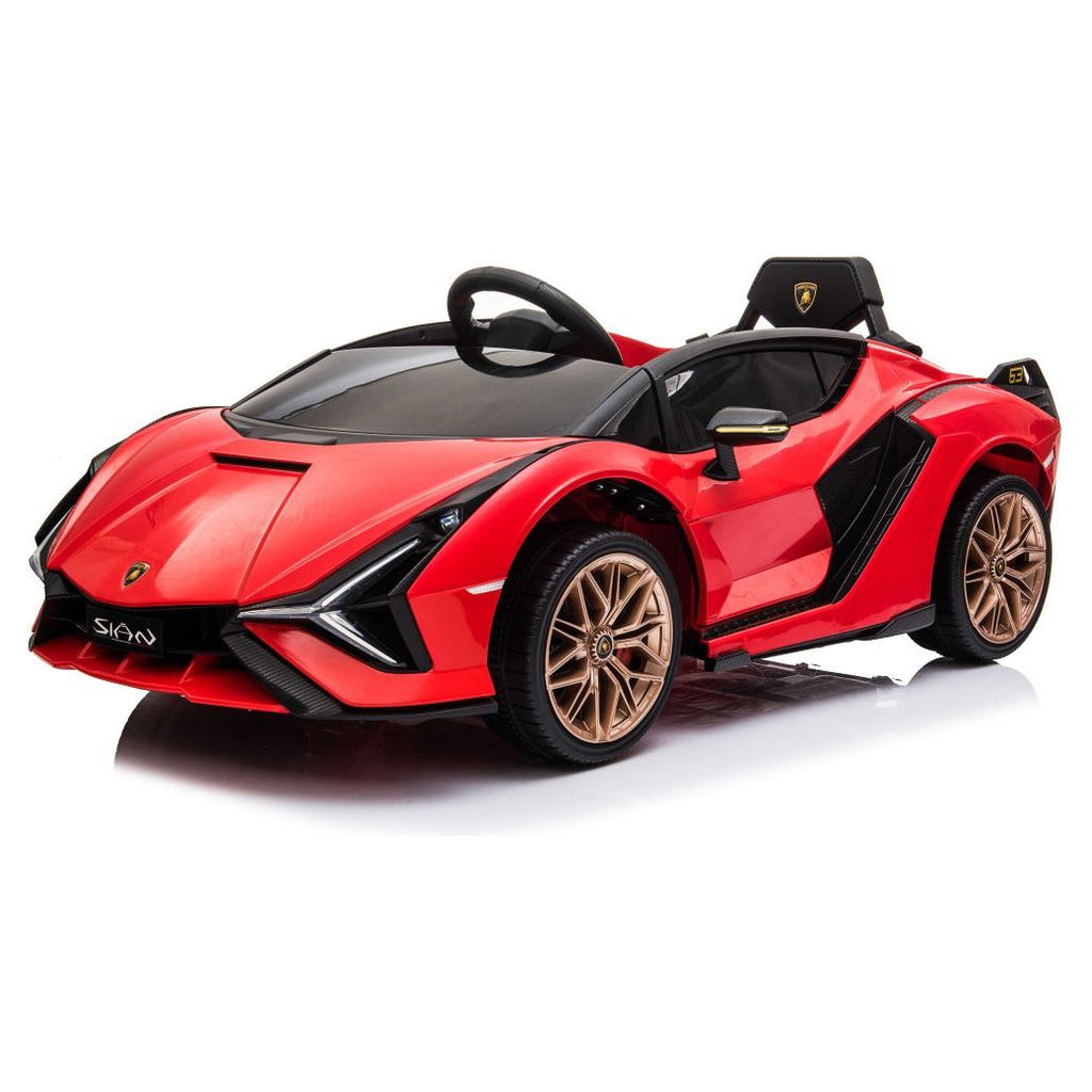 Lamborghini SIAN 12V Electric Car Ride On Toy Red Age- 3 Years & Above