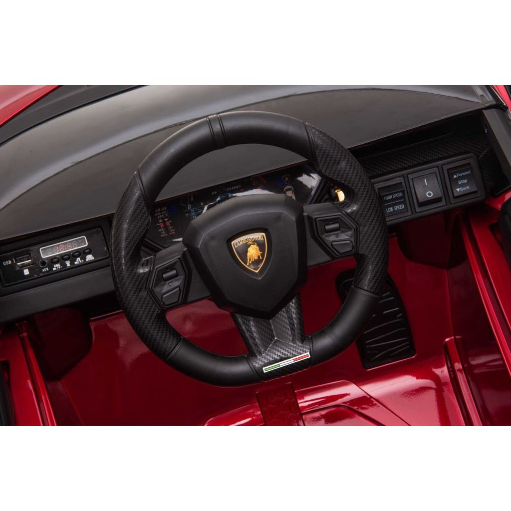 Lamborghini SIAN 12V Electric Car Ride On Toy Red Age- 3 Years & Above