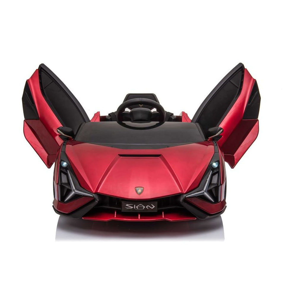 Lamborghini SIAN 12V Electric Car Ride On Toy Red Age- 3 Years & Above