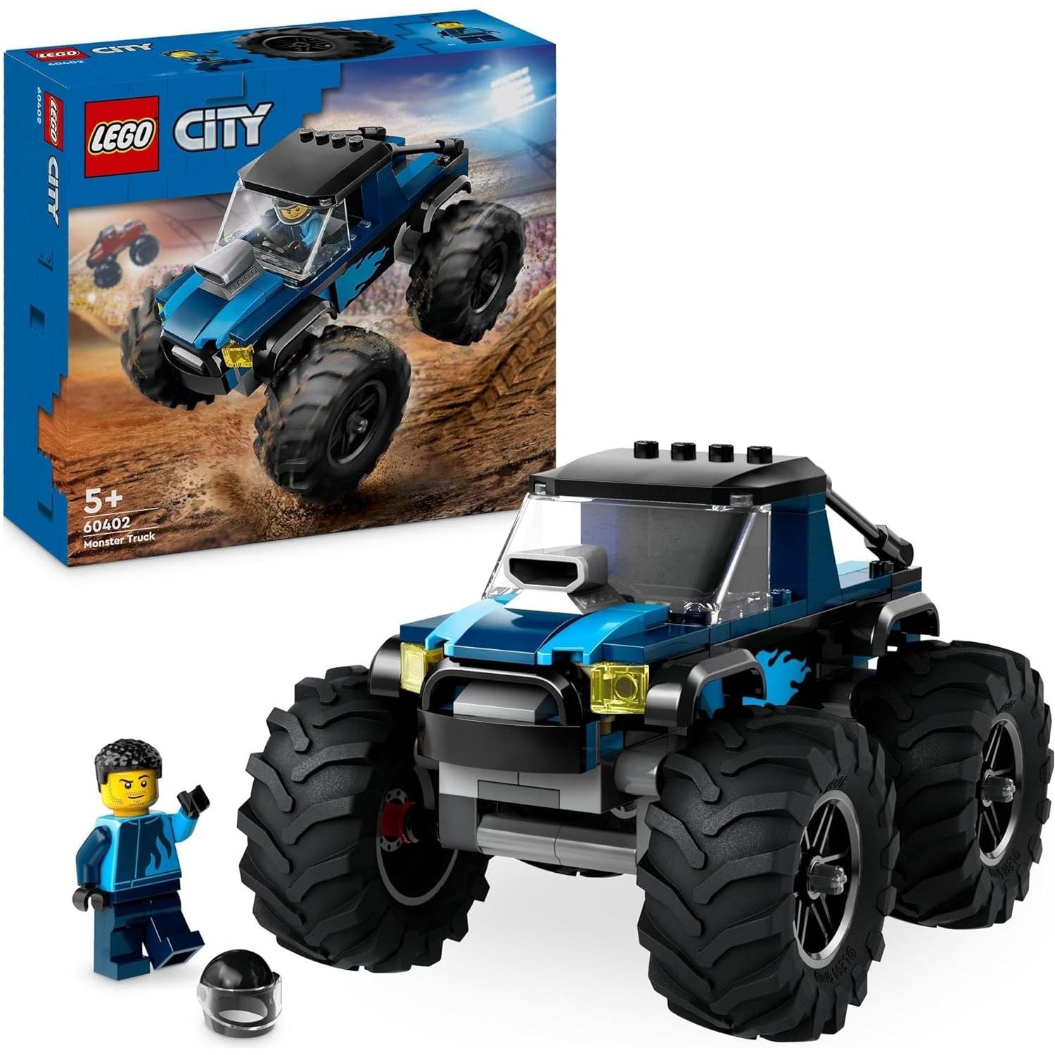 Lego Blue Monster Truck Building Blocks Multicolor Age 6 Years Above Peekaboo
