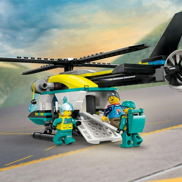 Lego Emergency Rescue Helicopter Building Blocks Multicolor Age- 3 Years & Above