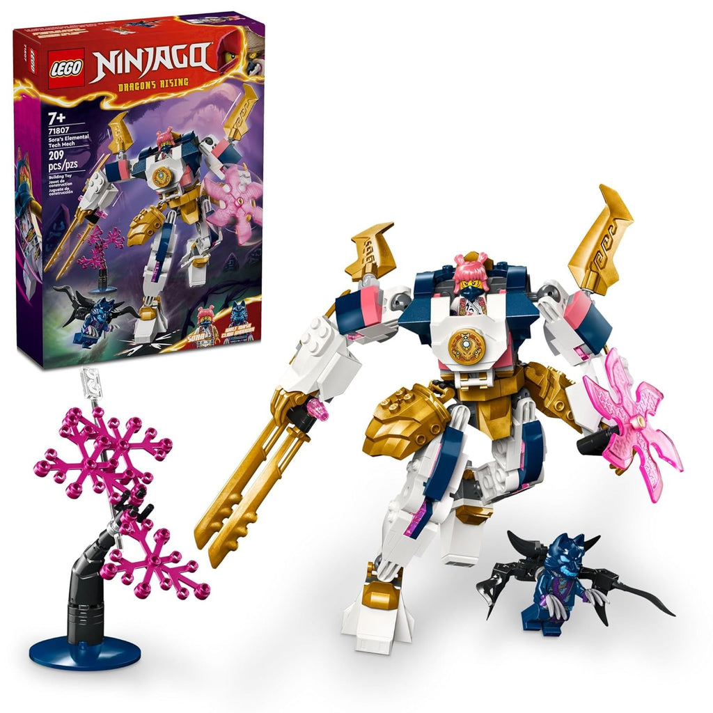 Lego Sora's Elemental Tech Mech Building Blocks Multicolor Age- 7 Years & Above