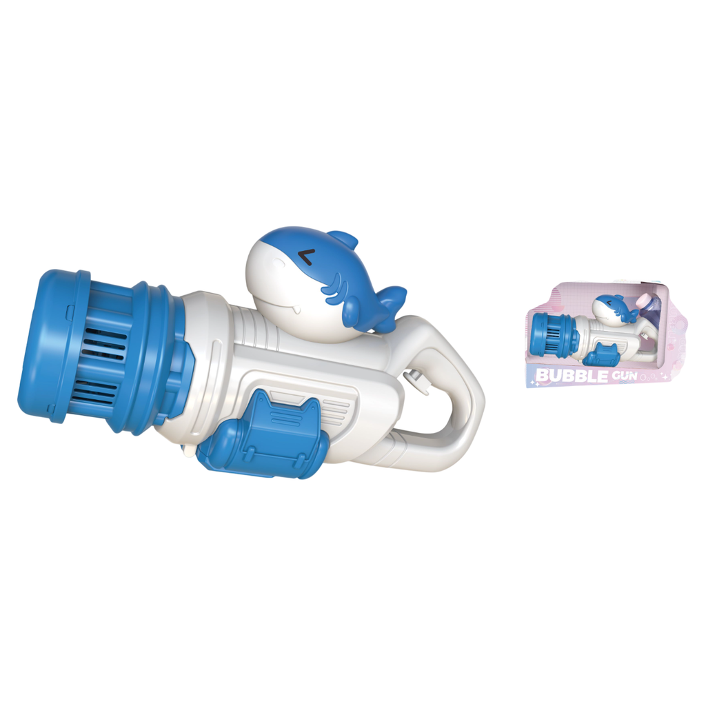 Pibi 10 Hole Gatling Shark Electric Bubble  Making Machine Mj2112878   Age- 3 Years & Above