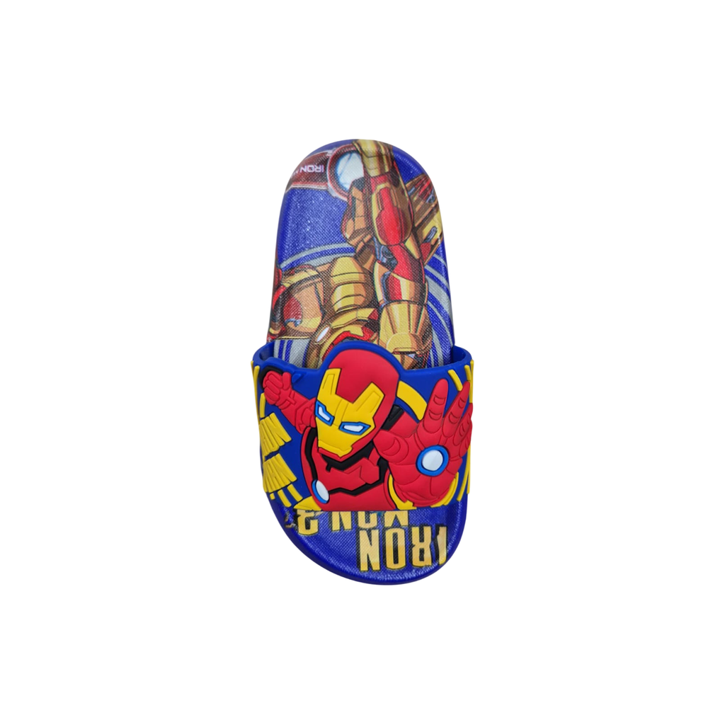 Marvel Ironman Cute Waterproof Kids Slippers Blue/Red/Yellow