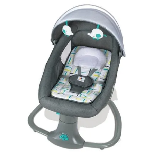 Mastela 3 In 1 Baby Swing Bassinet Cardle Dark Grey Age Newborn to 24 Months Holds from 3 Kgs upto 18 Kgs Peekaboo