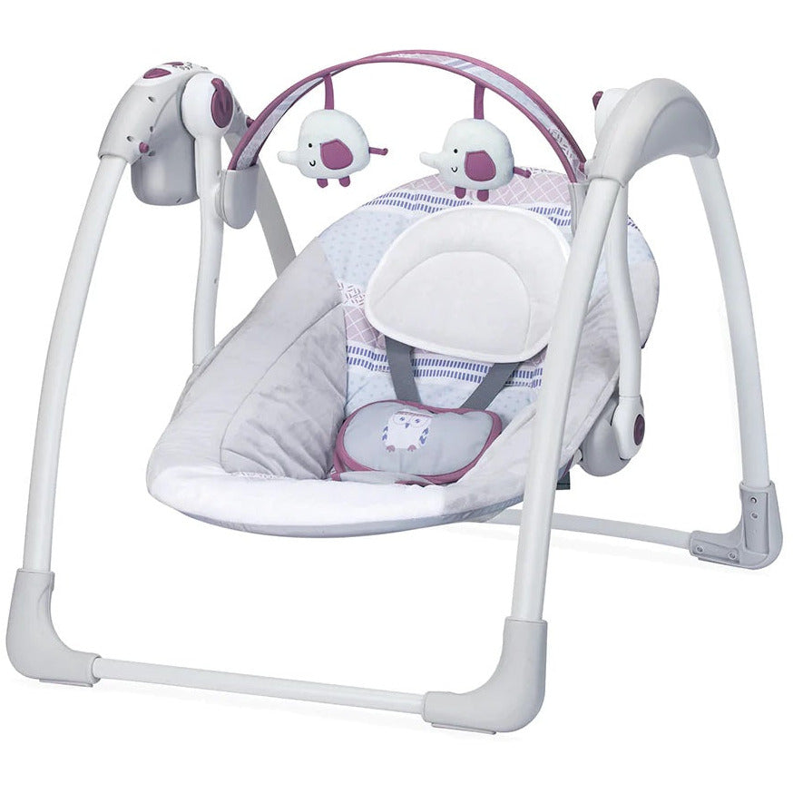 Mastela Baby Portable Swing Chair Grey Age Newborn to 24 Months Holds upto 11 Kgs Peekaboo