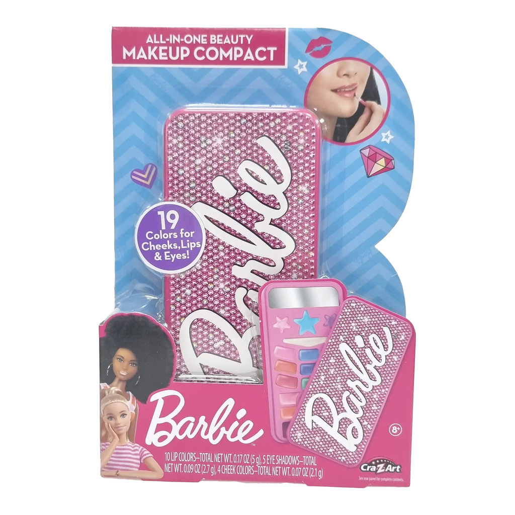 Mattel Barbie All in One Beauty Makeup Compact Multicolor Age-8 Years & Above