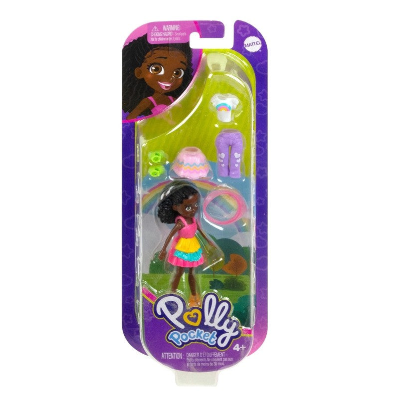 Mattel Polly Pockets Mini Beach Doll with Clothes & Accessories Multicolor Hnf50/Hkv84 Age- 4 Years & Above