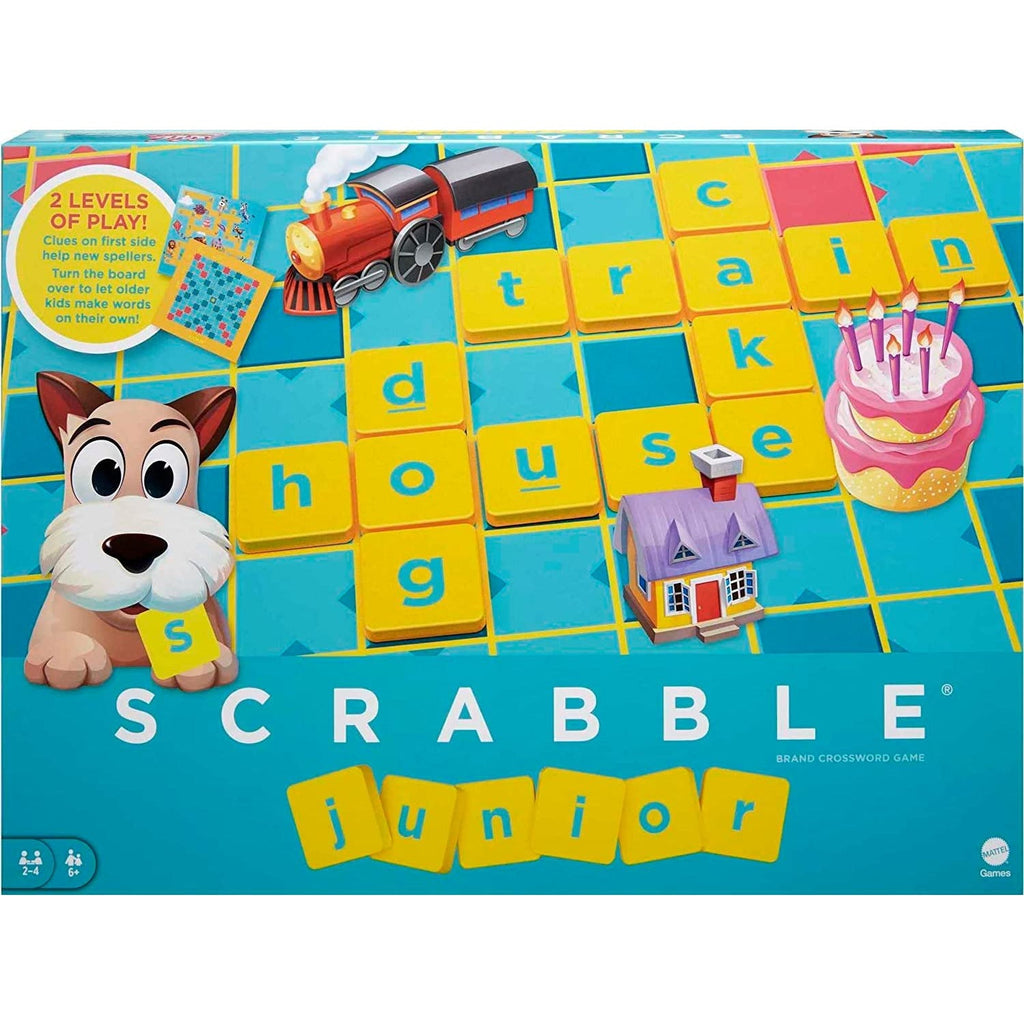 Mattel Scrabble Junior English Board Game Age- 6 Years & Above