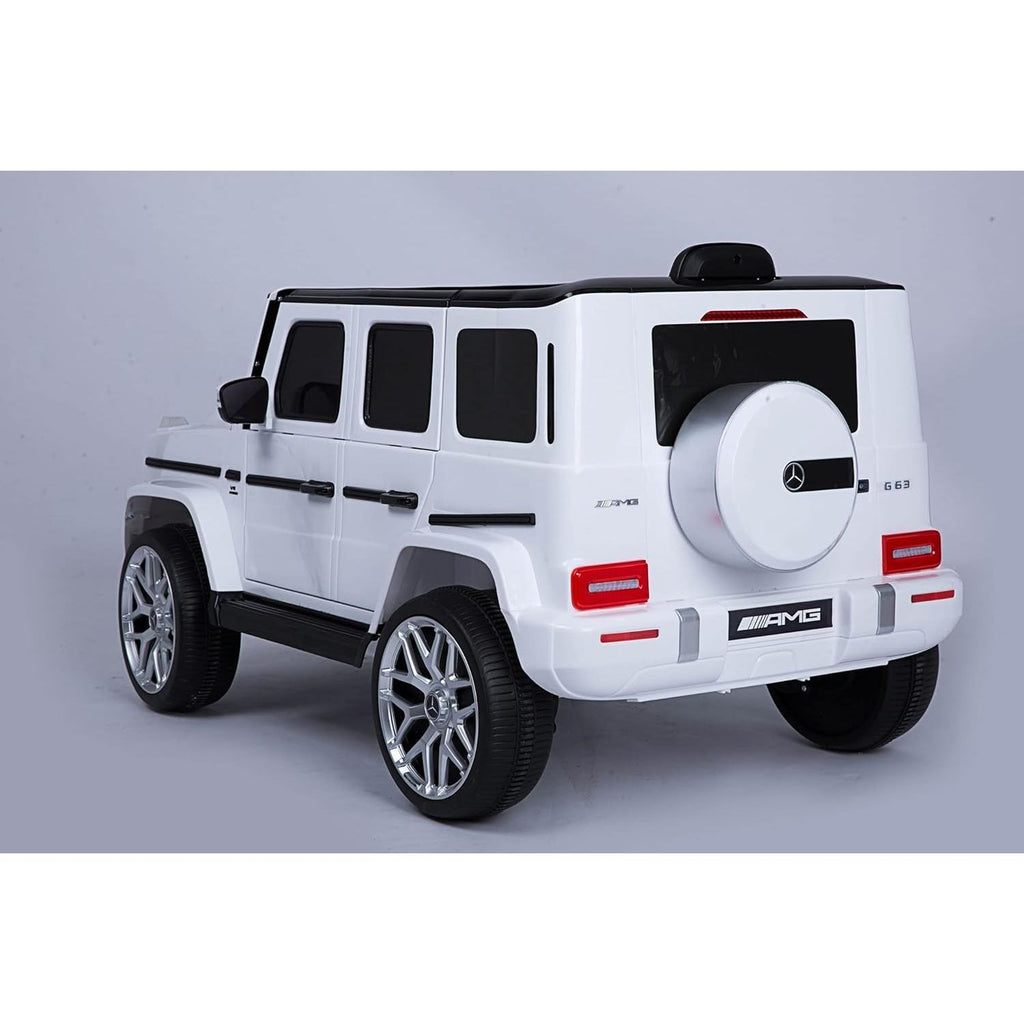 Mercedes Benz AMG Classy Ride On Jeep with 12 V + 4.5AH Battery White G63 AMG Age- 2 Years to 5 Years