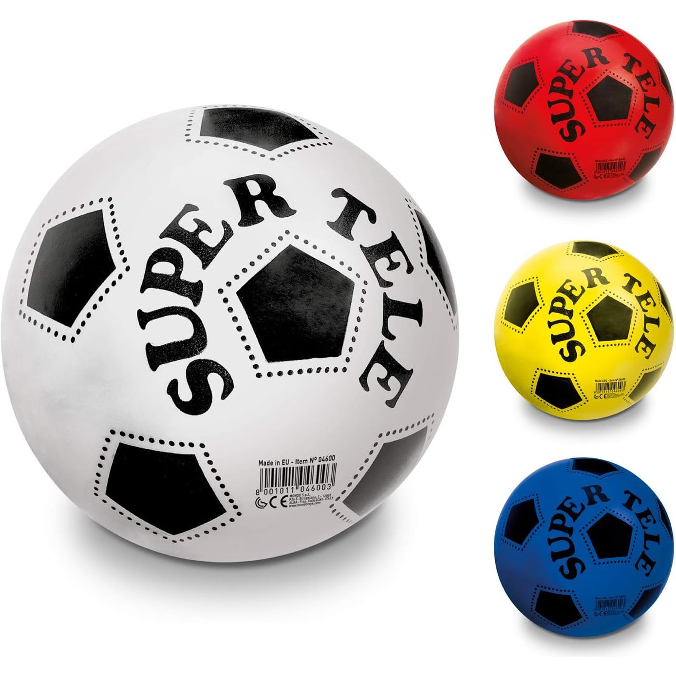 Mondo Toys Ballon De Football MILAN Taille 5 Cousu - 300g PVC Officiel