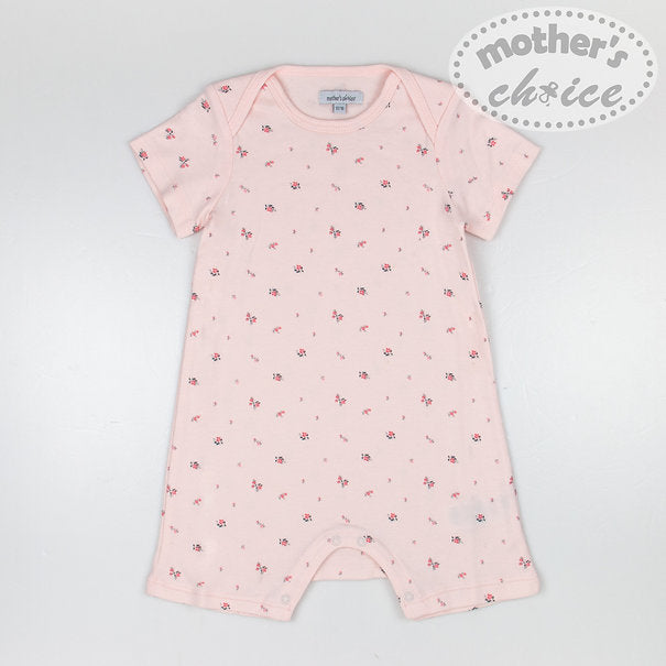 Motherschoice 2-Pack Short Sleeve Baby Girls Rompers Pink IT11626