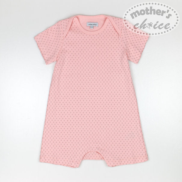 Motherschoice 2-Pack Short Sleeve Baby Girls Rompers Pink IT11626