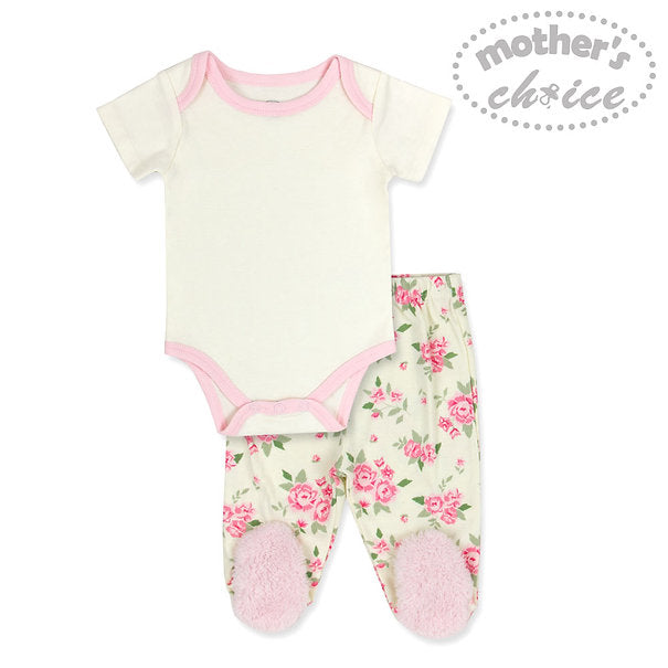 Motherschoice 4-Piece Winter Layette Set White/Pink IT3379