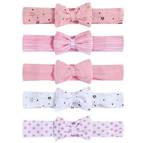 Motherschoice 5-Pack Cotton Headbands IT4496 AGe-newborn & ABove