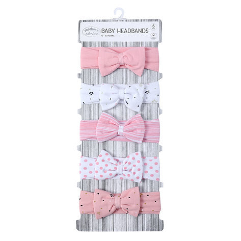 Motherschoice 5-Pack Cotton Headbands IT4496 AGe-newborn & ABove