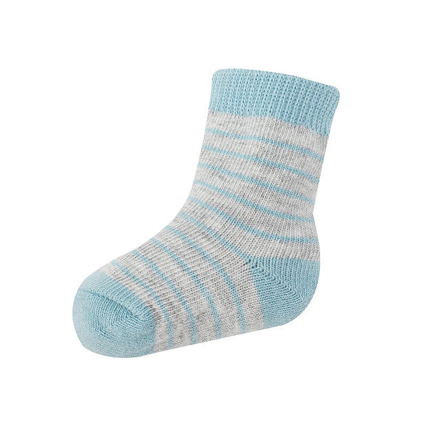Motherschoice Baby 2- Piece Hat and Socks Set Blue IT4412 Age- Newborn to 12 Months
