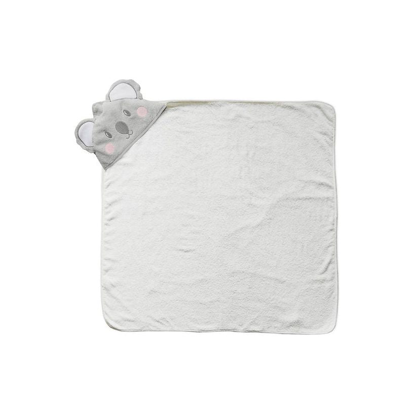 Motherschoice Baby 3D Hooded Towel Koala  (84 x 84 cm)  IT11600 White/Grey Age- Newborn to 4 Years