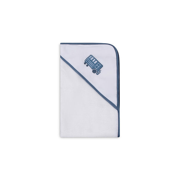 Motherschoice Baby & Toddler Hooded Towels White/Blue Pack of 3 IT4347 Age- Newborn to 4 Years 