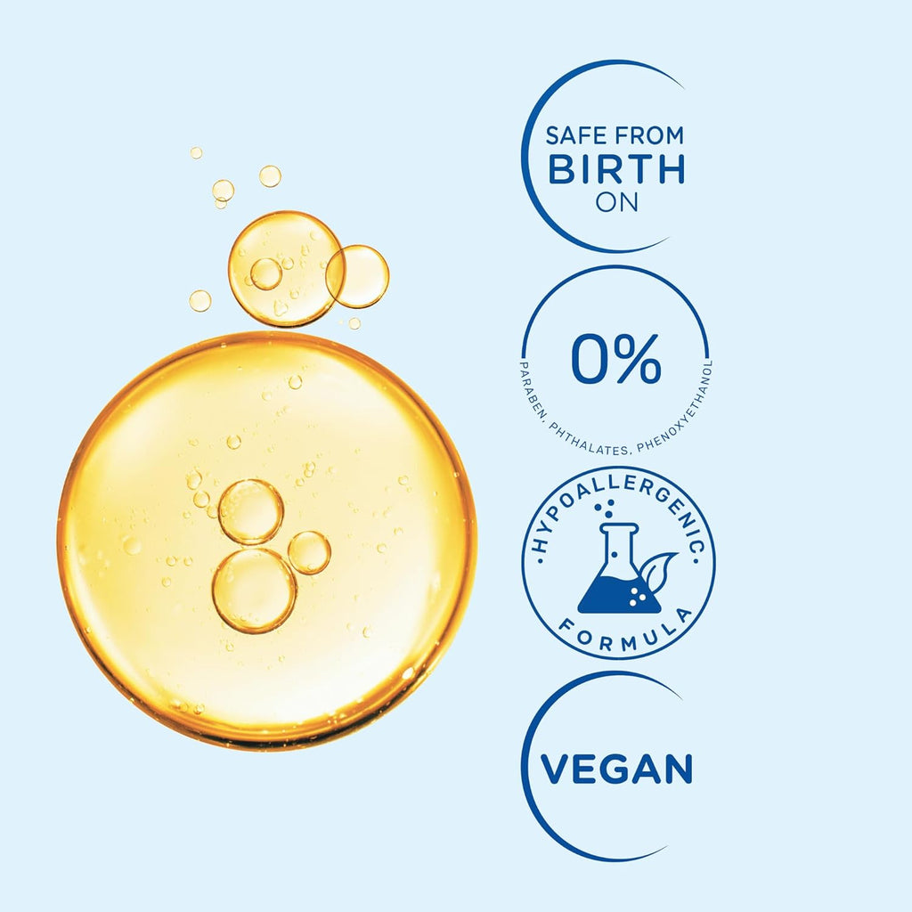 Mustela Baby Moisturizing Oil for Massage with Natural Avocado, Pomegranate & Sunflower Oil 100 Ml Age- Newborn & Above