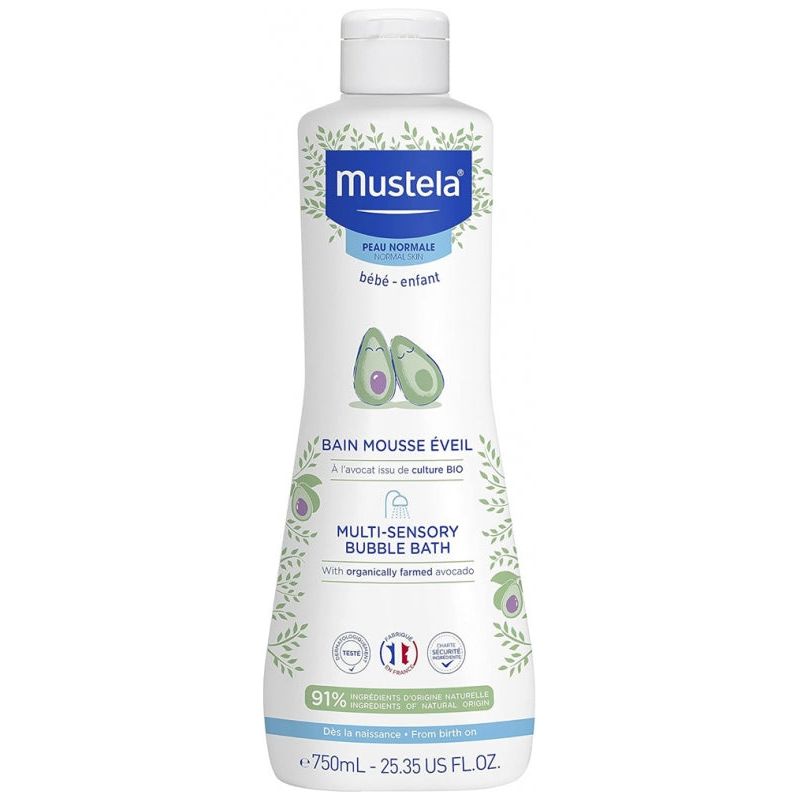 Mustela Multi-Sensory Bubble Bath with Avocado 750ml