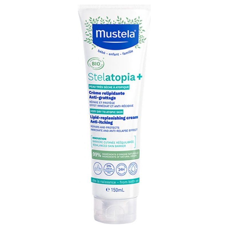 Mustela Stelatopia+ Lipid-Replenishing Cream Anti-Itching Organic 150ml