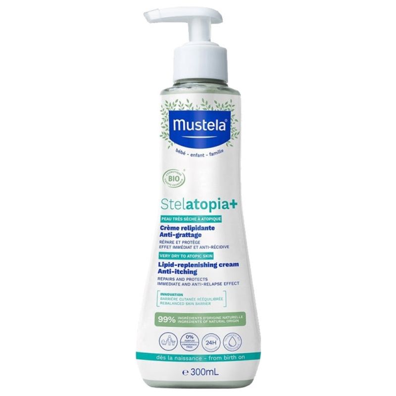 Mustela Stelatopia+ Lipid-Replenishing Cream Anti-Itching Organic 300ml