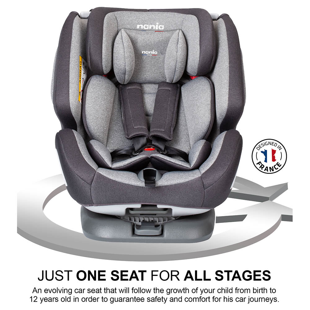 Nania Migo Swivel Car Seat Nania Migo Saturn Grey — Chez Les Petits