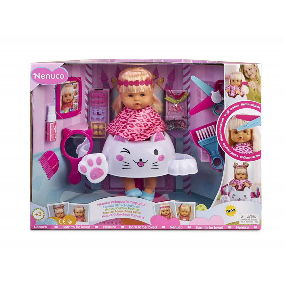 Nenuco Giltter Hairdresser Doll Role Playset (700015153)  Age- 3 Years & Above