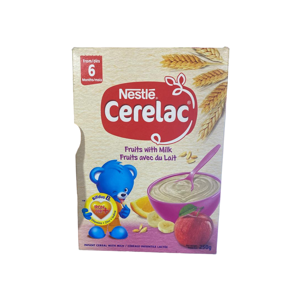 Nestle Baby Instant Cerelac Cereal with Fruits & Milk (Fruits Avec Du Lait) 250 Grams Age- 6 Months & Above