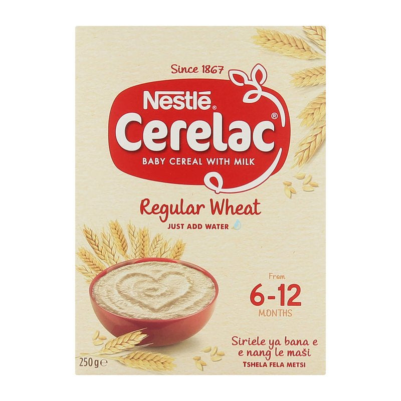 Nestlé Cerelac Regular Wheat Baby Cereal With Milk 250 g Age -6  to 12 Months 