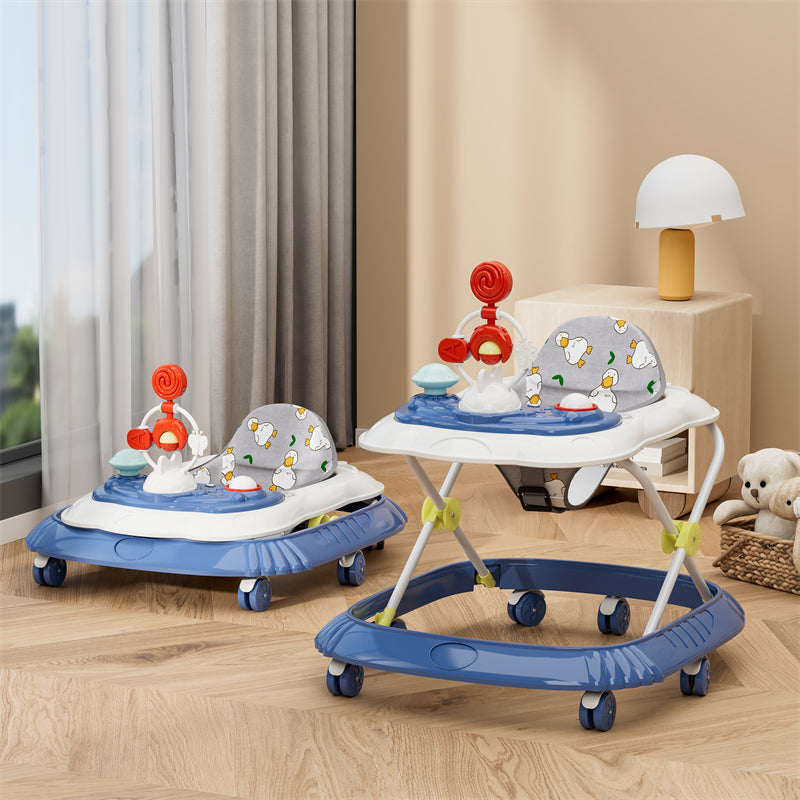 Peekaboo Baby Activity Walker With Music & Toys Blue Age- 6 Months to 3 Years