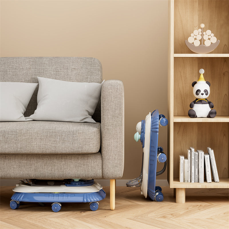 Peekaboo Baby Activity Walker With Music & Toys Blue Age- 6 Months to 3 Years