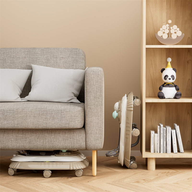 Peekaboo Baby Activity Walker With Music & Toys Grey Age- 6 Months to 3 Years